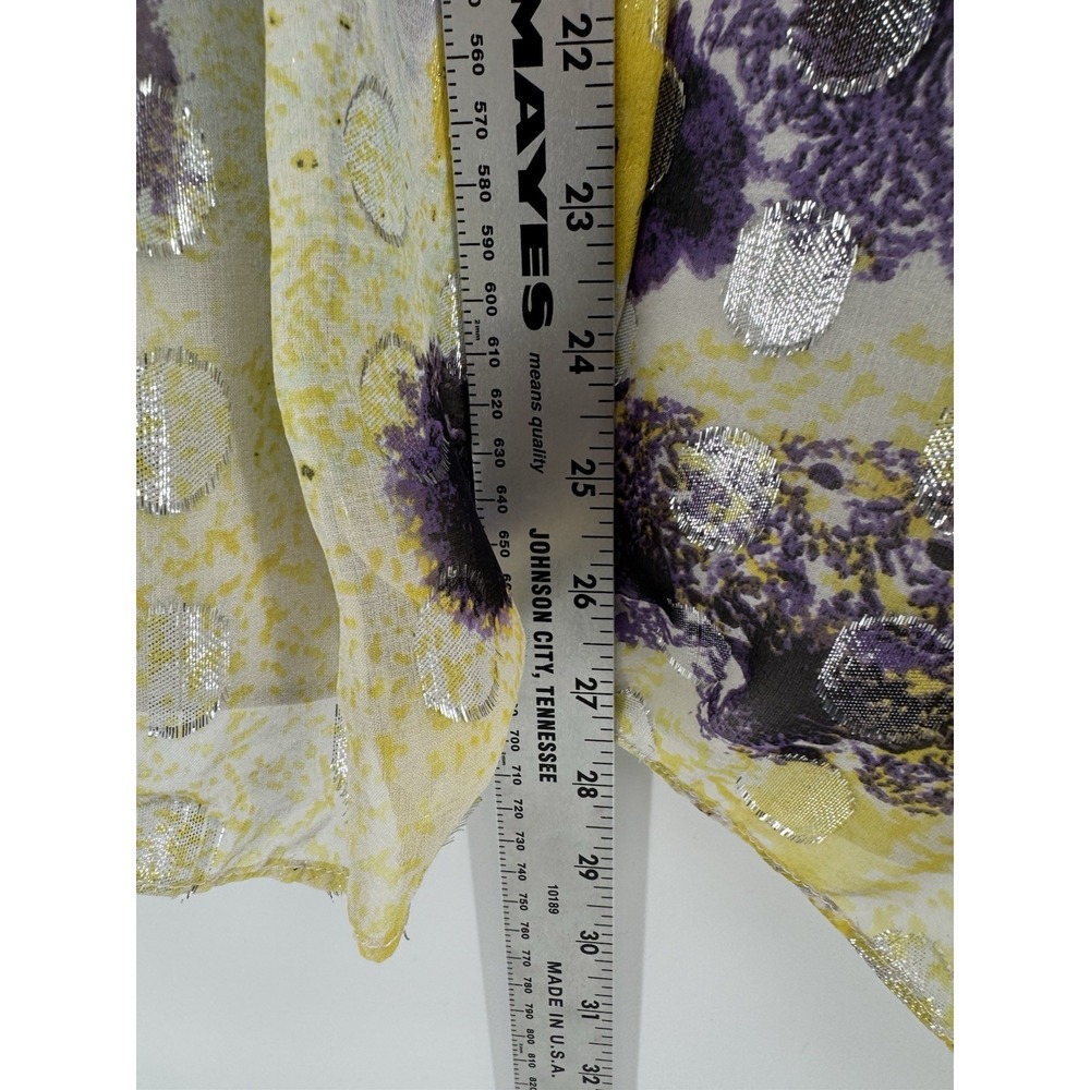 Diane Von Furstenberg Strapless Black Yellow Silk Midi Sundress Women's Size 6 - Picture 9 of 11